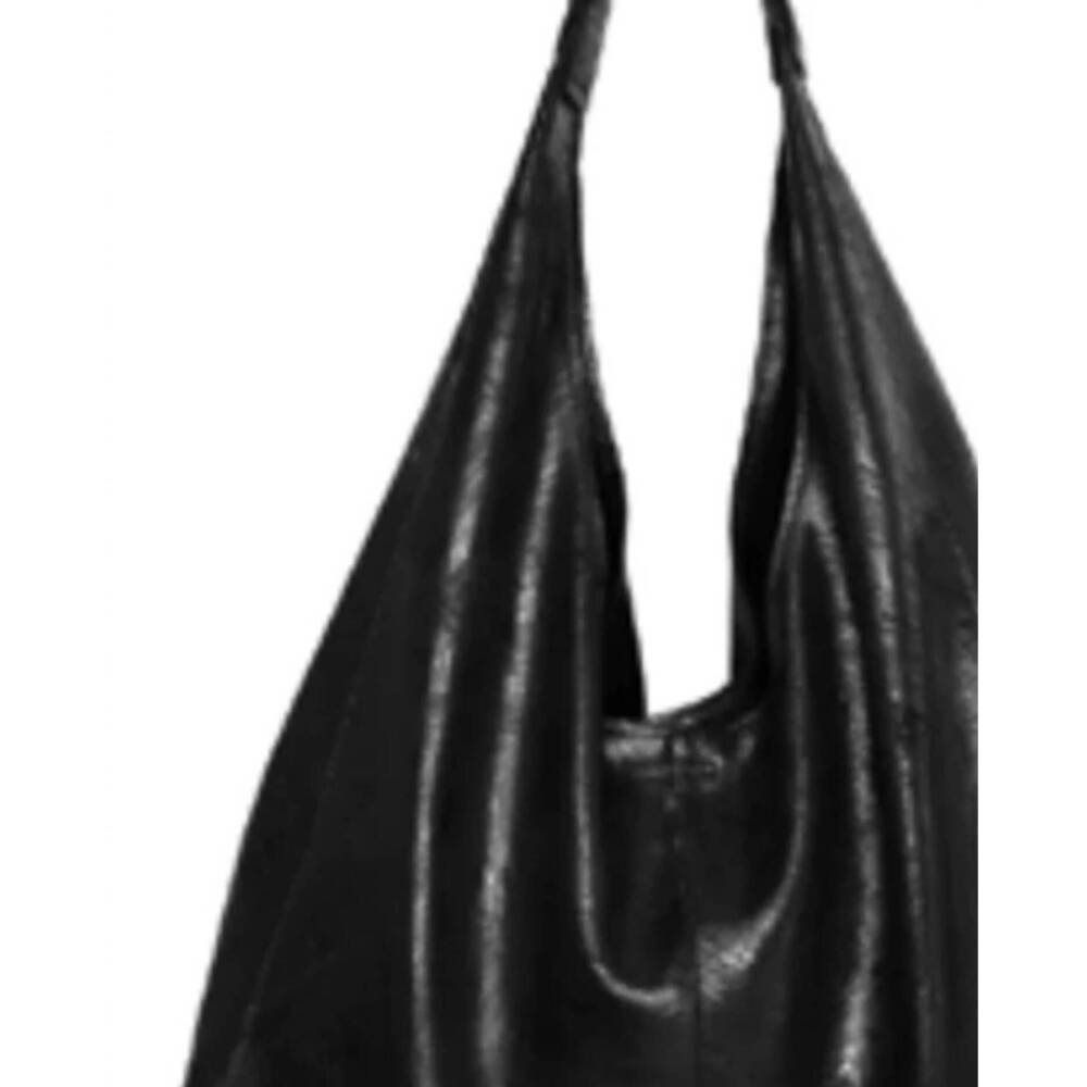 NEW STREETS AHEAD women's leather chain detail hobo bag in black - Picture 2 of 2